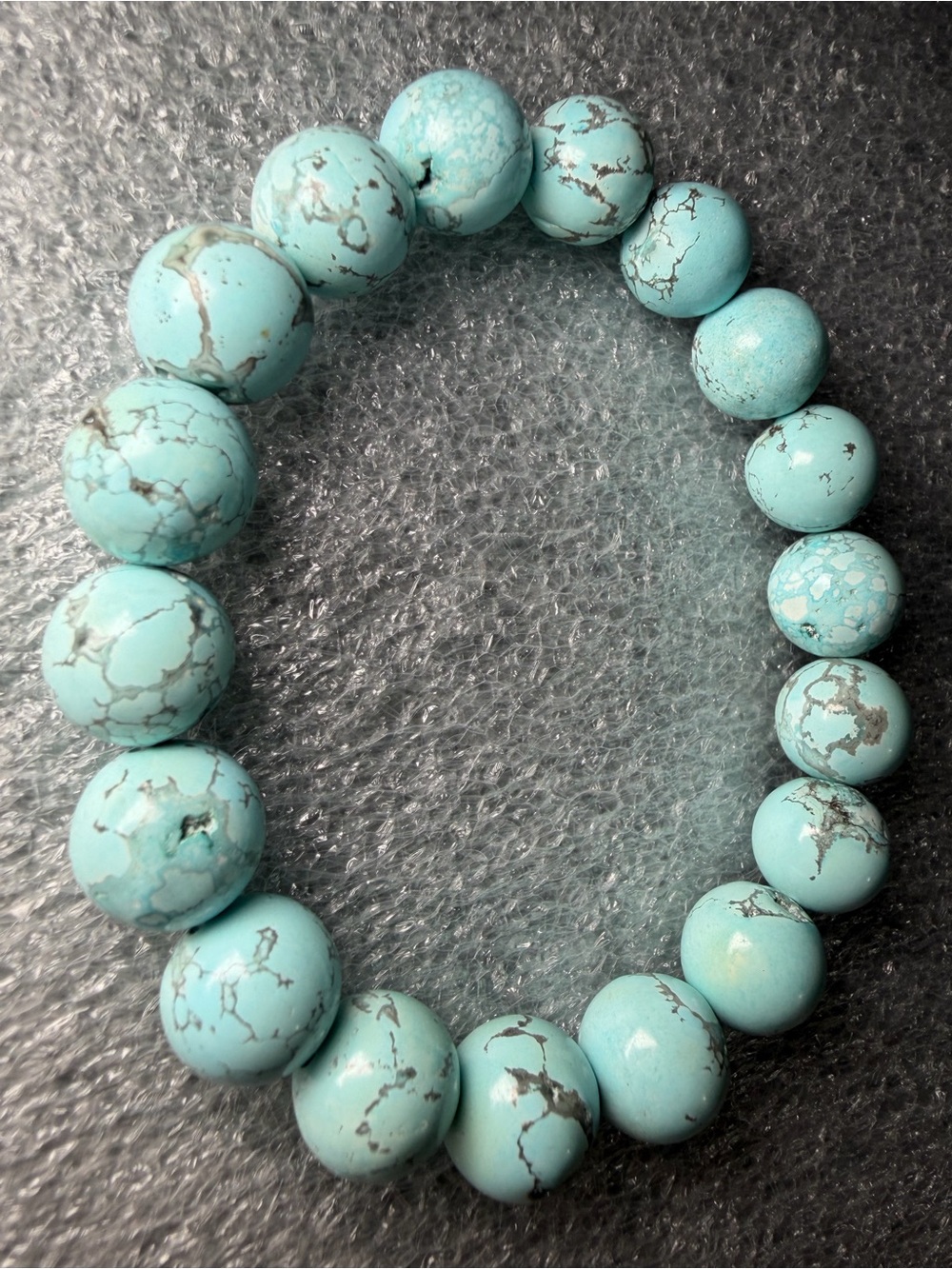 11MM Magnesite Color Treated Natural Crystal Bracelet